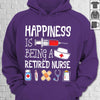 Happiness Is Being A Retired Nurse Bandage Syringe Needle Retirement Gift - Dreameris