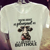Heifer Youre About As Pleasant As An Itchy Buthole Cotton T Shirt - Dreameris