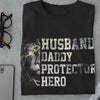 Husband Daddy Protector Hero Lion Gift Standard/Premium T-Shirt - Dreameris