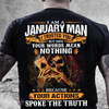 I Am A January Man Skull Poker Birthday Gift Standard/Premium T-Shirt Hoodie - Dreameris
