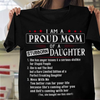 I Am A Proud Mom Of A Stubborn Daughter Gift Standard/Premium T-Shirt - Dreameris