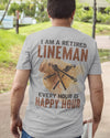 I Am A Retired Line Man Every Hour Is Happy Hour Retirement Gift - Dreameris