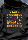 I Am Thankful For Books Pumpkin Halloween Gift Standard Hoodie - Dreameris