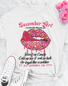 I Can Be Mean AF As Sweet As Candy December Girl Birthday Gift Standard/Premium T-Shirt Hoodie - Dreameris