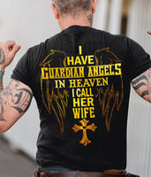 I Have Guardian Angels In Heaven I Call Her Wife Standard Men T-Shirt - Dreameris