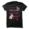 I Just Want To Sip Coffee And Pet Poodle Gift Dog Lovers T-Shirt - Dreameris