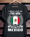 I May Live In The USA But My Story Began In Mexico Flag Gift For Mexican Standard/Premium T-Shirt - Dreameris