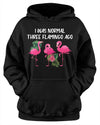 I Was Normal Three Flamingo Ago Gift Standard Hoodie - Dreameris