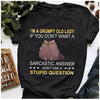 I'm A Grumpy Old Lady If You Don't Want A Sarcastic Answer Don't Ask A Stupid Question Gift Standard/Premium T-Shirt - Dreameris