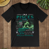 I'm A Pisces Girl I Have 3 Sides Zodiac Horoscope February March Birthday Standard/Premium T-Shirt Hoodie - Dreameris