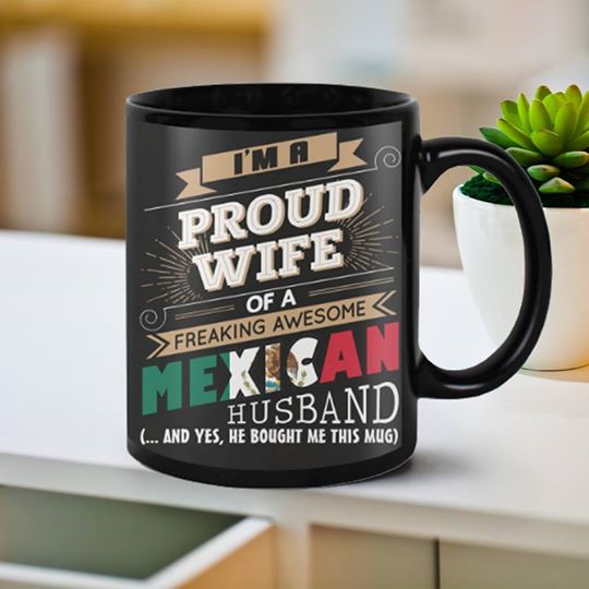 Best Mom Ever is from Mexico - Mexican Flag 11oz Funny Black