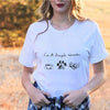I'm A Simple Woman Coffee Cat And Book Gift Dog Book Lovers T-Shirt - Dreameris