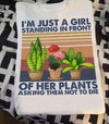 I'm Just A Girl Standing In Front Of Her Plants Asking Them Not To Die Women's T-shirt - Dreameris