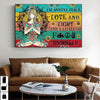 I'm Mostly Peace Love And Light And A Little Go F Yourself Poster/Matte Canvas - Dreameris