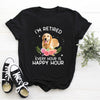I'm Retired Every Hour Is Happy Hour Golden Retriever Dog Flower Retirement Gift - Dreameris
