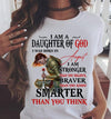 I am A Daughter Of God I Was Born In August Strong Brave Smart Women's Cotton T-Shirt - Dreameris