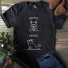 Inhale Exhale Funny Bulldog Cotton T-Shirt - Dreameris
