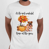 It's The Most Wonderful Time Of The Year Funny Bulldog Pumpkin Gift Dog Lovers T-Shirt - Dreameris