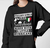 Italian Girls Are Sunshine Mixed With A Little Hurricane Standard Crew Neck Sweatshirt - Dreameris