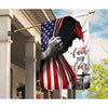 Jesus Faith Over Fear For Christian American Flag Garden Flag/House Flag/Yard Sign - Dreameris