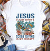 Jesus Is My Savior Scuba Diving Is My Therapy Gift Standard/Premium T-Shirt - Dreameris