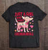Just A Girl Who Loves Chihuahuas Dog Flower Gifts T-shirt - Dreameris