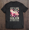 Just A Girl Who Loves Golden Retrievers Dog Flower Gifts T-shirt - Dreameris