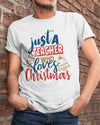 Just A Teacher Who Loves Christmas Gift  Standard/Premium T-Shirt - Dreameris