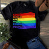 Kind People Are My Kinda People Lgbt Flag Pride Cotton T-Shirt - Dreameris