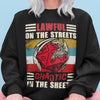 Lawfull On The Streets Chaotisc In The Sheets Vintage Style Standard Crew Neck Sweatshirt - Dreameris