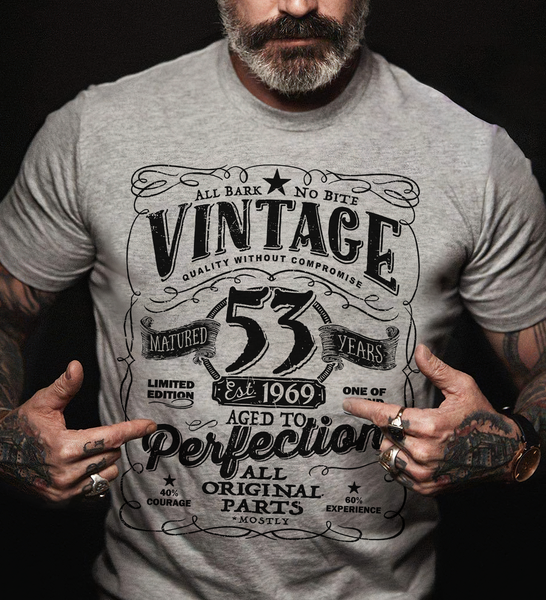 Vintage Whiskey Matured 53 Years Est 1969 53rd Birthday Standard/Premium T-Shirt Hoodie - Dreameris