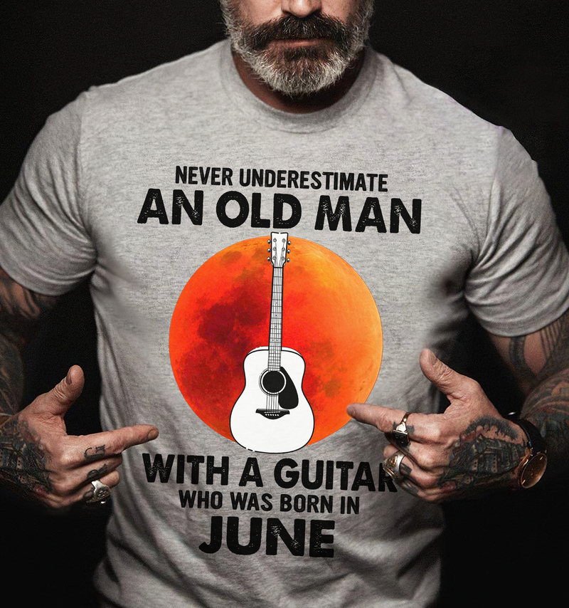 Guitar Quote and Saying. Never underestimate an old man with