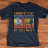 Lgbt Pride Rainbow Sheep Of The Family Vintage Standard Men T-shirt - Dreameris
