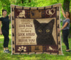 Look Right Beside You And I'll Be There Gift For Cat Lovers Fleece/Sherpa Blanket - Dreameris