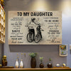 Love Letter To My Daughter From Mom Cycling Lovers Poster/Matte Canvas - Dreameris