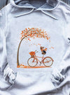 Lovely Yorkshire Terrier Puppy On Bicycle Dog Lovers Gift Standard Hoodie - Dreameris