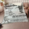 My Amazing Grandson Dinosaurs Believe In Yourself Gift From Nana Fleece Blanket-Sherpa Blanket - Dreameris