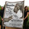 My Amazing Grandson Dinosaurs Believe In Yourself Gift From Nene Fleece Blanket-Sherpa Blanket - Dreameris