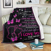 My Husband Butterfly I Love You More Than The Bad Days Gift From Wife Fleece Blanket-Sherpa Blanket - Dreameris
