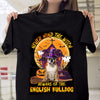 Never Mind The Witch Beware Of The English Bulldog Halloween Pumpkin Gift Dog Lovers T-Shirt - Dreameris