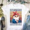 Never Underestimate A Woman With Cats & Hair Cutting Skills Standard T-Shirt - Dreameris