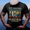 Never Underestimate An Old Man With Big Rod Fishing Lovers Retro Cotton T Shirt - Dreameris