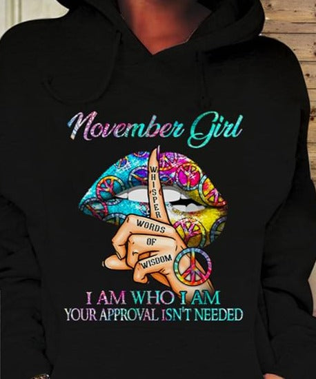 November girl shop hoodie