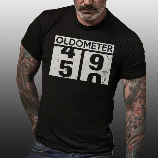 Oldometer 49 50 Birthday Gift Standard Men T-shirt - Dreameris