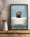 Otter Wash Your Paws Poster/Matte Canvas - Dreameris