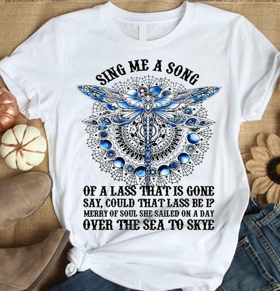 Outlander Dragonfly Sing Me A Song Of Lass That Is Gone Say Could That Lass Be I Standard Men T-shirt - Dreameris