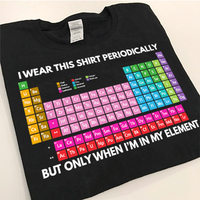 Periodic Table I Wear This Shirt Periodically But Only When I'm In My Element Funny Standard T-Shirt - Dreameris