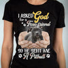 Pitbull Dog I Asked God For A True Friend So He Sent Me A Pitbull Gift T-shirt - Dreameris