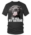 Pitbull Dog To All My Haters Funny Dog Lovers Gift Men Women T-shirt - Dreameris