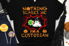 Pumpkins Halloween Ghost Beats Virus Cothing Scares Me I'm A Custodian Standard T-Shirt - Dreameris